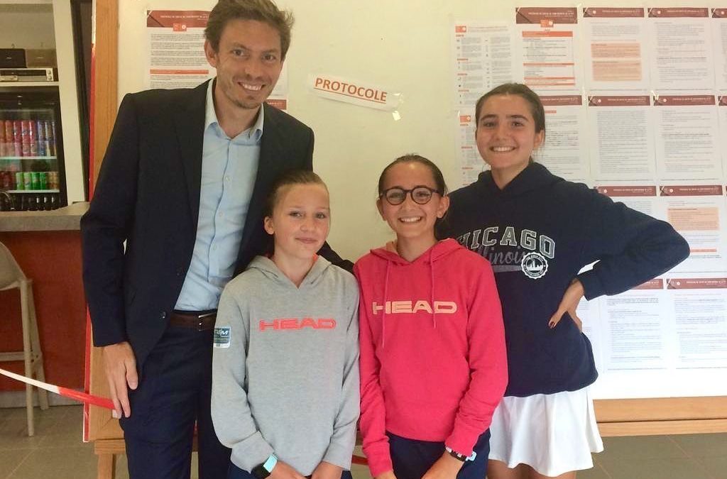 Nicolas Mahut avec les filles !